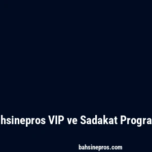 Bahsinepros VIP ve Sadakat Programı